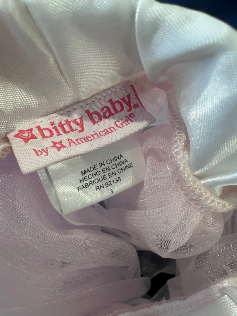 American Girl Bitty Baby Matching Set Ballerina Outfit Pink Tutu Leotard Size 3